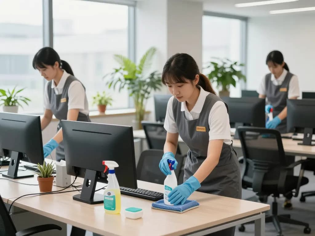 Zuverlässiger laufender Reinigungsdienst in Münster, der die Bürohygiene sicherstellt