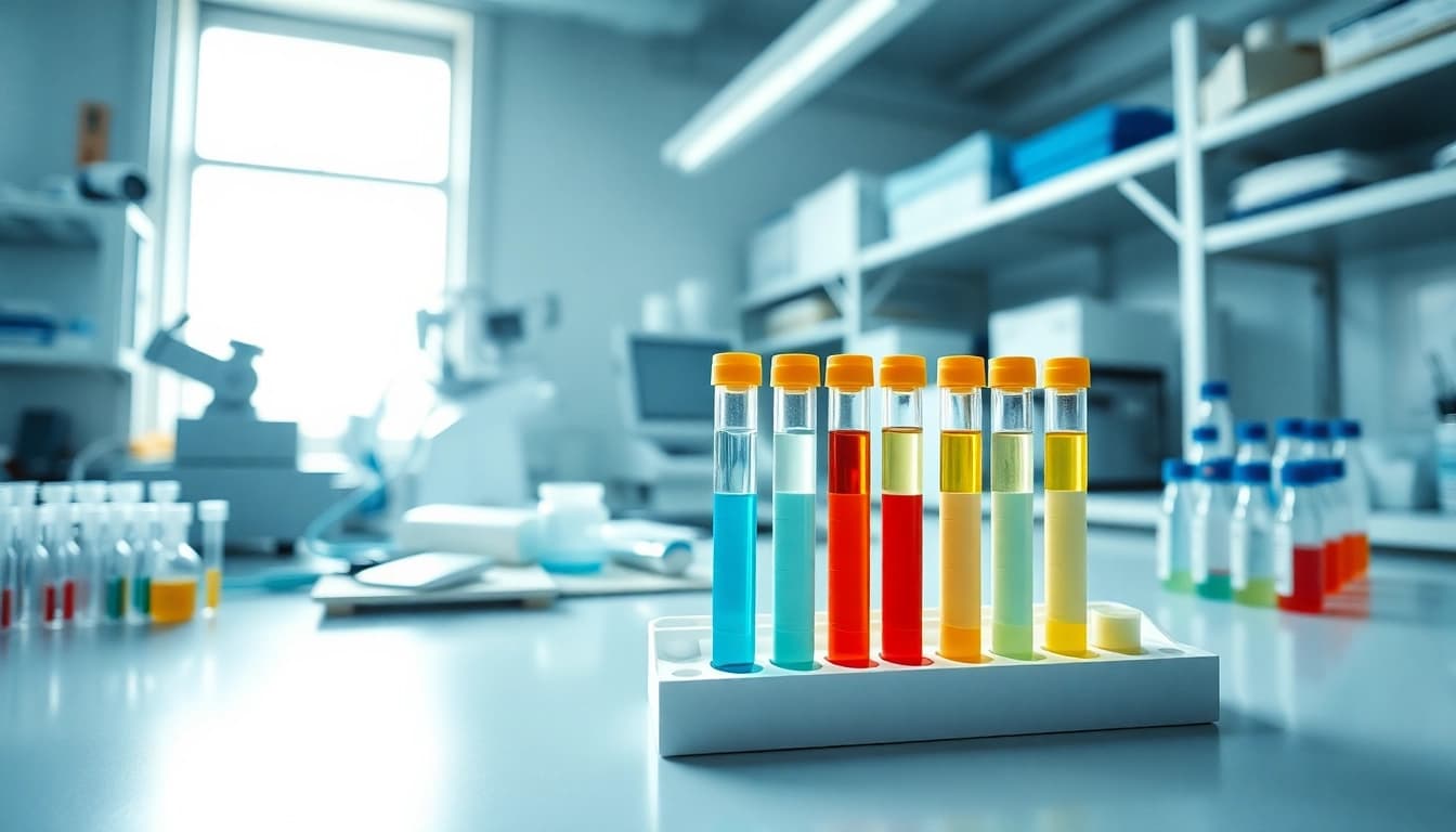 Weitere Informationen ansehen zu verschiedenen Serumroehrchen im Laborumfeld.