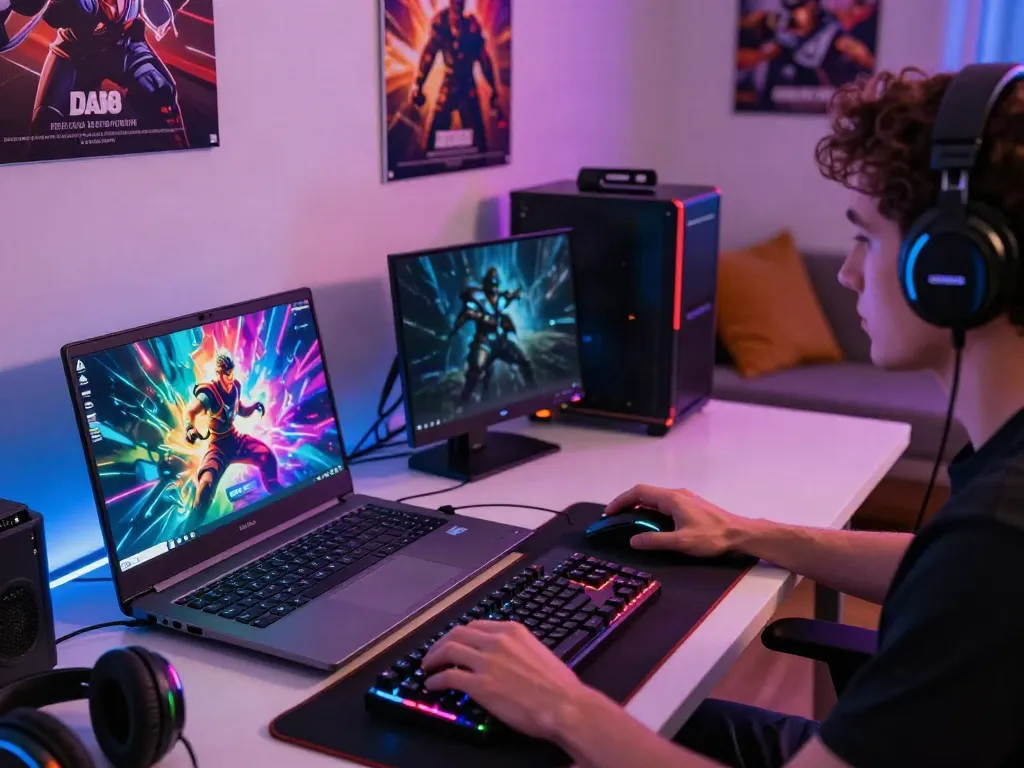 Engaged user exploring da88 online gaming platform on a modern laptop.