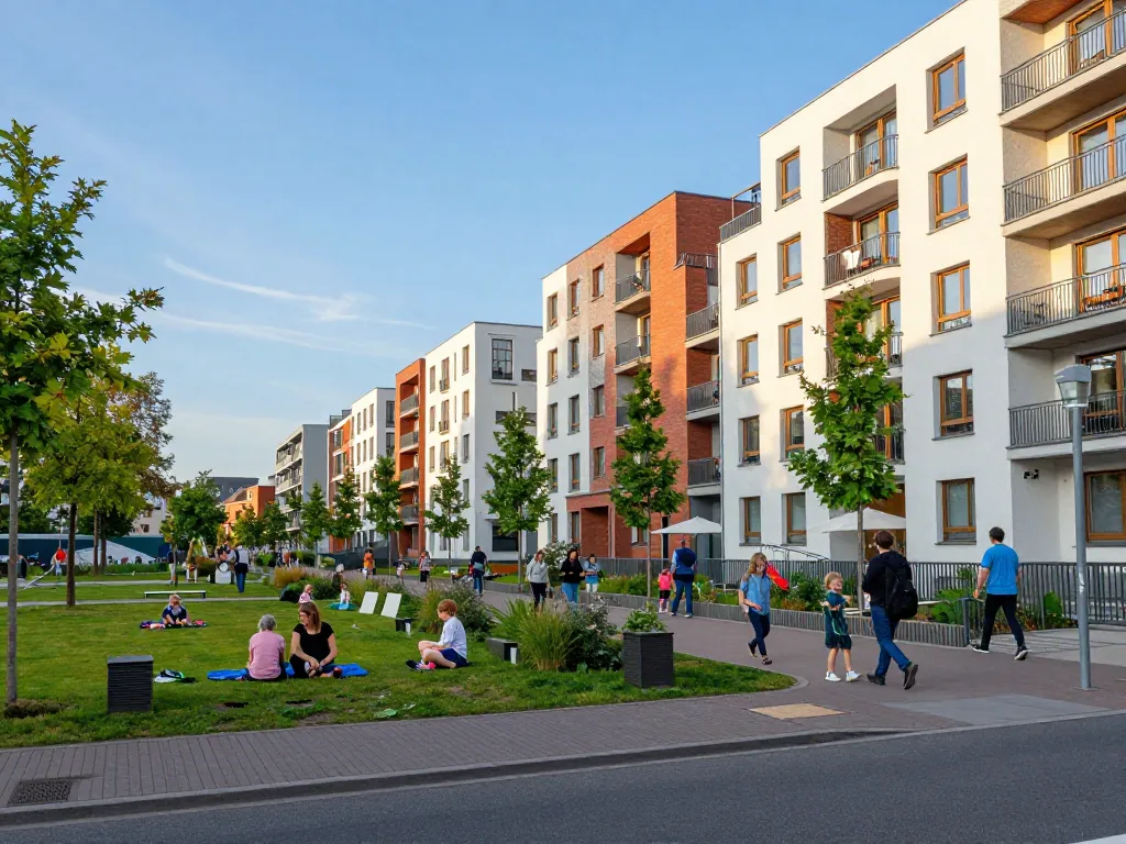Immobilienmakler Frankfurt Preungesheim präsentiert moderne Wohnfreuden in einer lebhaften Gemeinschaft.