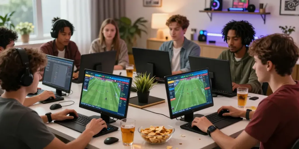 Exciting players engaging with online betting at https://sv88.cyou/ in a modern gaming environment.