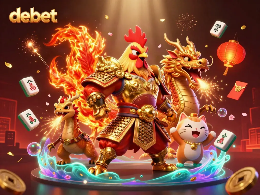 Experience thrilling gameplay at debet with powerful characters and festive casino elements