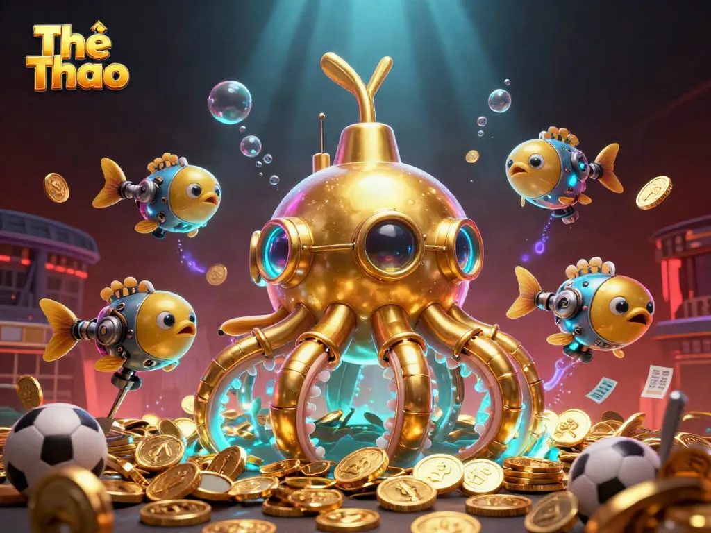 Engage with Thể Thao sports betting excitement illustrated through a vibrant underwater scene.