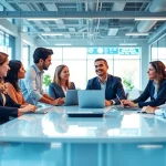 Optimizing job placements with Headhunter IT expertise in a modern office.