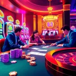 Experience thrilling moments at home Jl55 casino with players enjoying poker and slots.