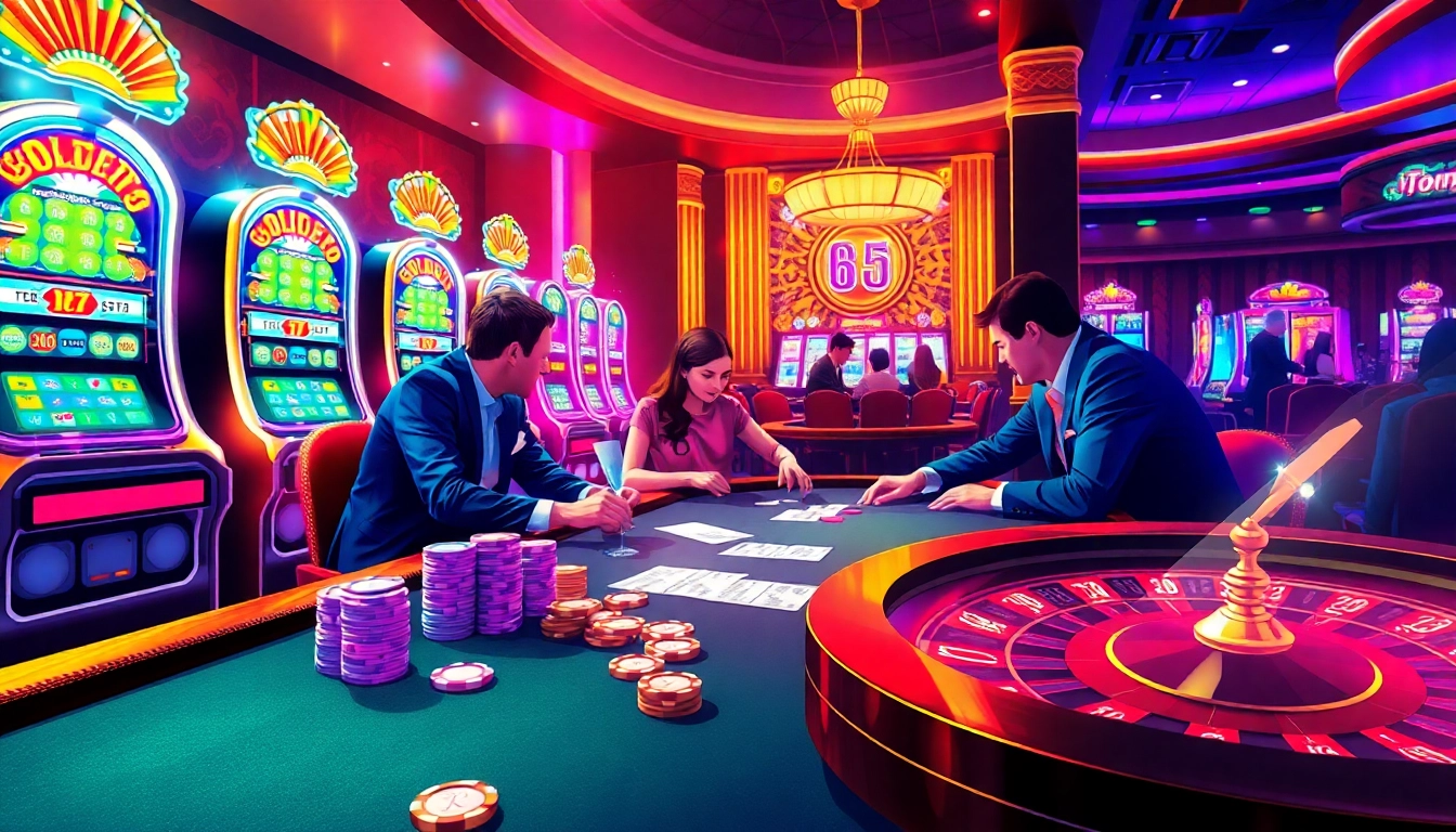 Experience thrilling moments at home Jl55 casino with players enjoying poker and slots.