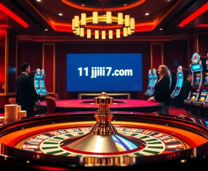 Experience the excitement at 11jili7.com with vibrant casino tables and thrilling gambling action.