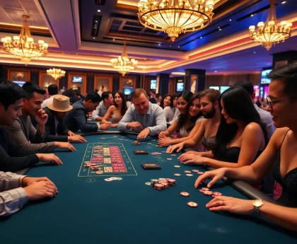 Fedezze fel a legjobb online kaszinó élményét barátaival egy izgalmas asztalnál.