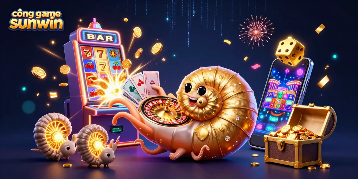 Experience excitement with cổng game sunwin amidst vibrant casino elements and jackpot visuals.